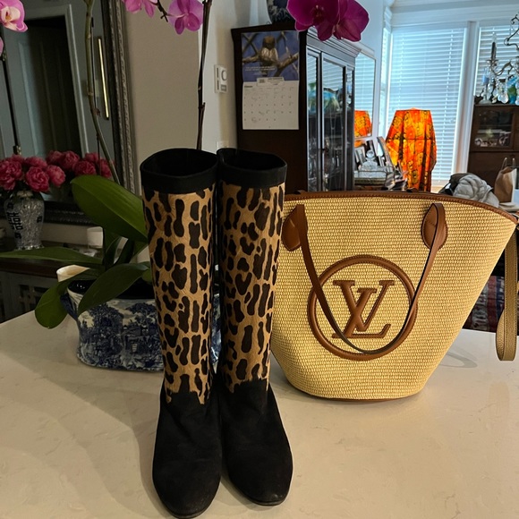 Anne Klein Leopard pony hair boots 🐆 - Picture 2 of 7